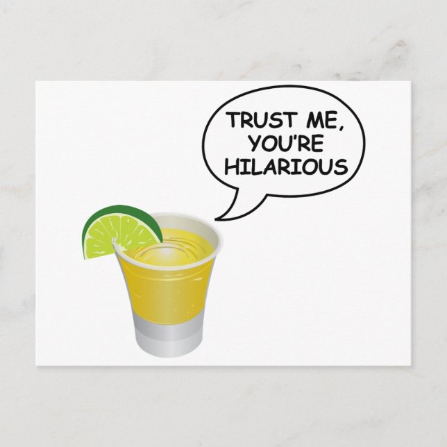 Carte Postale Fais-moi confiance -Tequila (Devant)