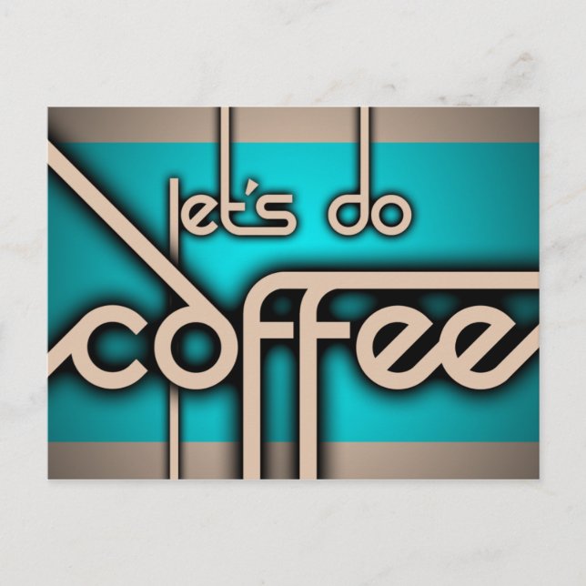 Carte Postale faisons du café (Devant)