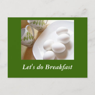 Carte Postale Faisons le petit-déjeuner
