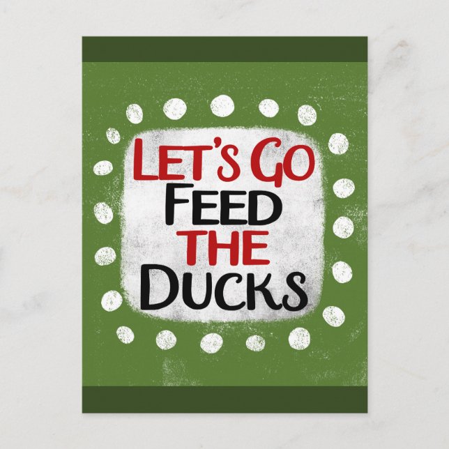 Carte postale Faisons Manger Les Canards (Devant)
