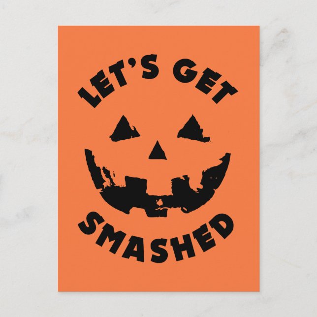 Carte Postale Faisons tomber - Citation d'Halloween (Devant)