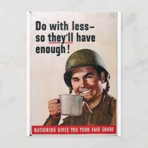 Carte Postale Faites Avec Moins !