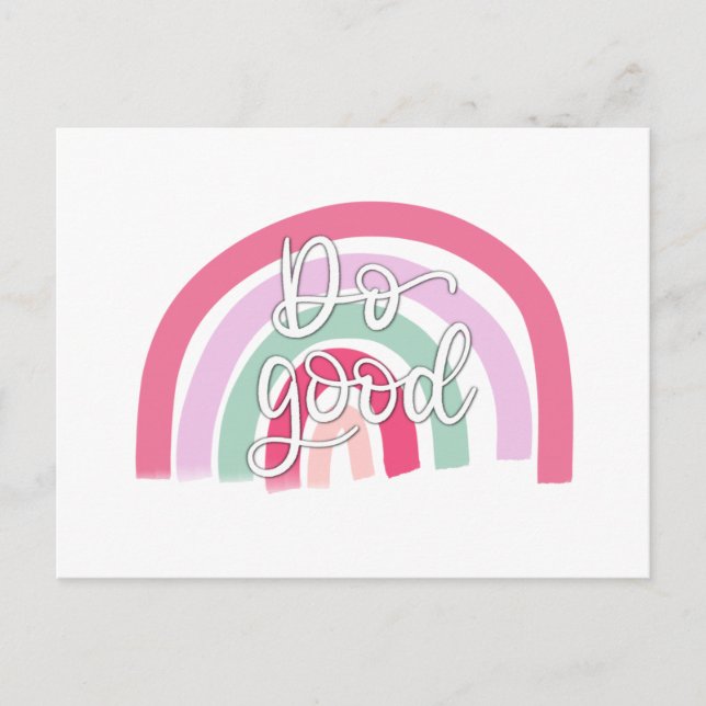 Carte Postale Faites du bon arc-en-ciel (Devant)