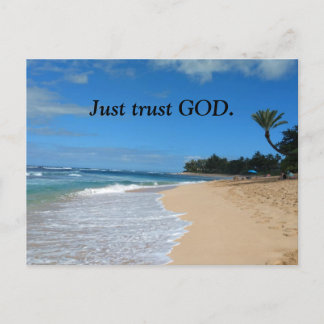 Carte Postale Faites juste confiance à Dieu.