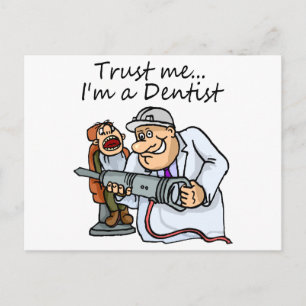 Carte Postale Faites-moi confiance I Est Dentiste