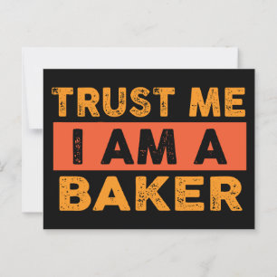 Carte Postale Faites-moi confiance Je suis boulanger