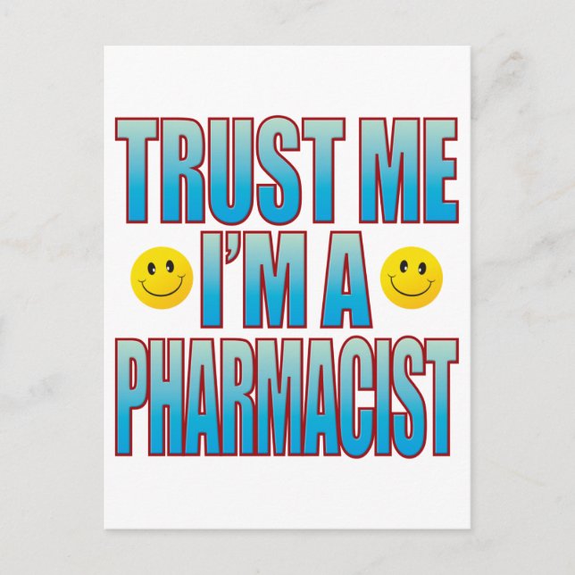 Carte Postale Faites-moi confiance Pharmacien Vie B (Devant)