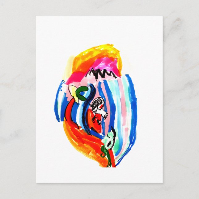 Carte Postale Faites monter l'été en surf  (Devant)