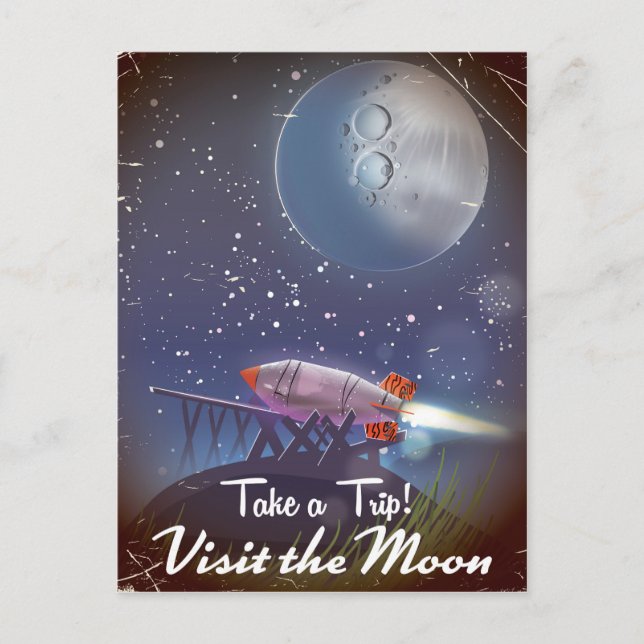 Carte Postale Faites un voyage ! Visitez l'affiche rétro de dess (Devant)