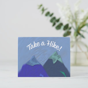 Carte Postale Faites une randonnée pédestre au sommet d'une mont