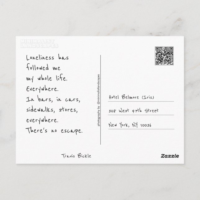 Carte Postale Faites votre propre (Dos)