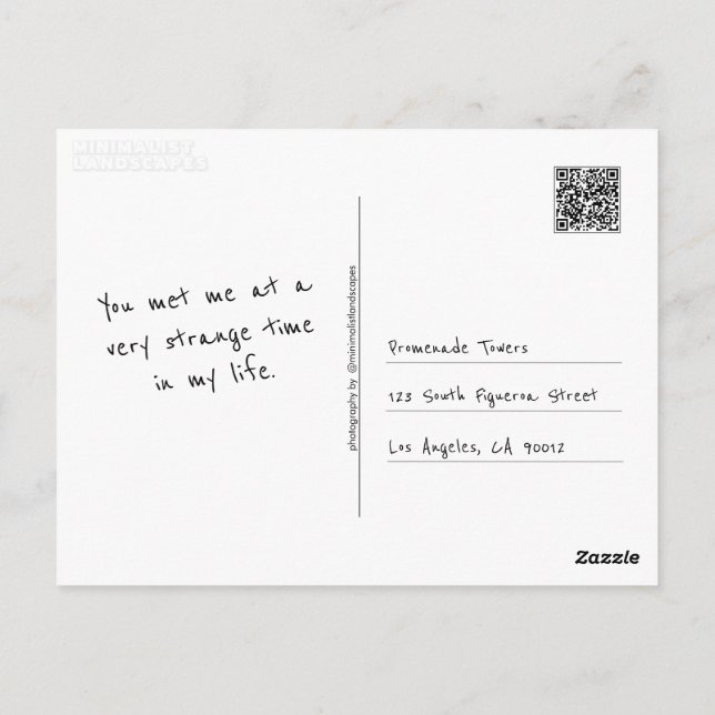 Carte Postale Faites votre propre (Dos)