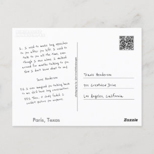 Carte Postale Faites votre propre