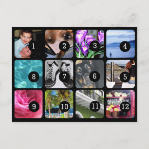 Carte Postale Faites votre propre envoi de 12 photos