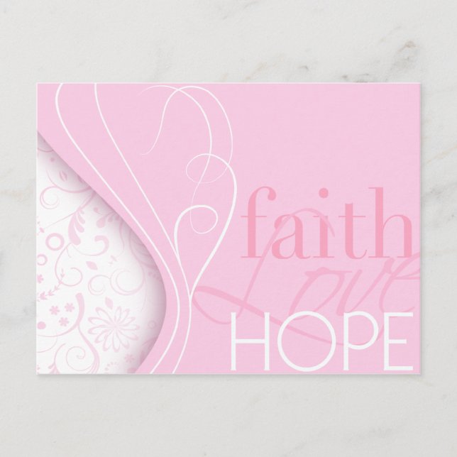 Carte Postale Faith Love Hope (Devant)