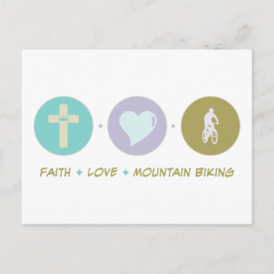 Carte Postale Faith Love VTT