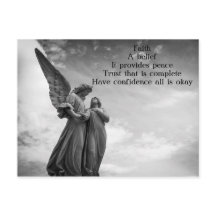 Carte postale Faith Poem