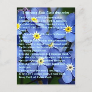 Carte Postale Faits Intéressants Sur Septembre