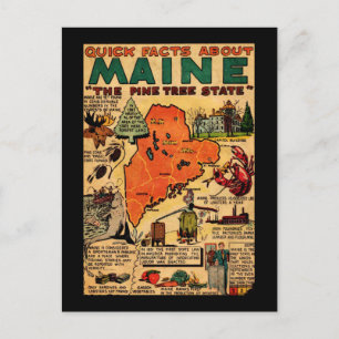 Carte Postale Faits Rapides Sur Le Maine