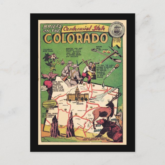 Carte Postale Faits sur Colordao (Devant)