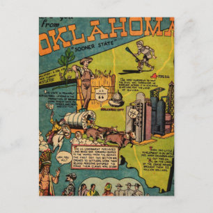 Carte Postale Faits sur l'Oklahoma