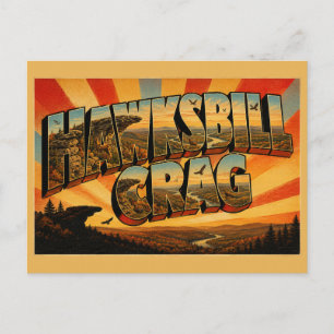 Carte Postale Falaise de Hawksbill Crag Arkansas surplomb en grè