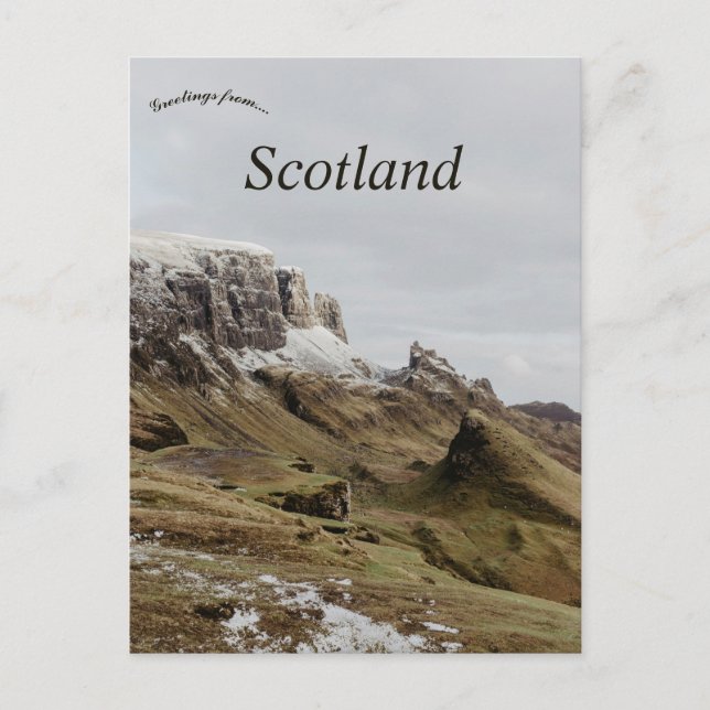 Carte Postale Falaise sur l'île de Skye Écosse (Devant)