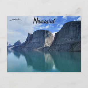Carte Postale Falaises au Nunavut Canada