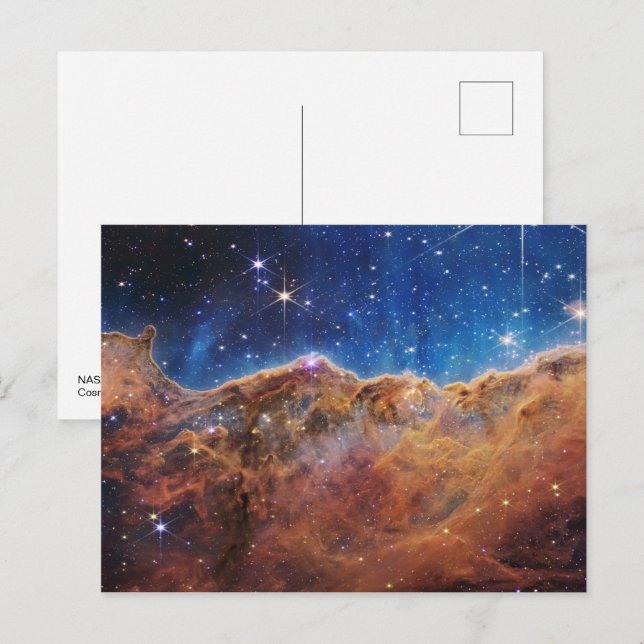 Carte Postale Falaises cosmiques dans la Nebula de la Carina | J (Devant / Derrière)