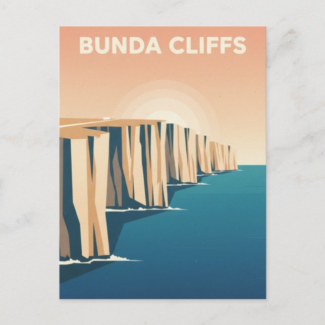 Carte Postale Falaises de Bunda Australie (Devant)