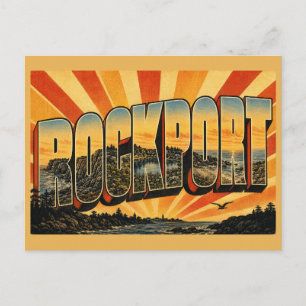 Carte Postale Falaises de granit de Rockport Massachusetts Carri