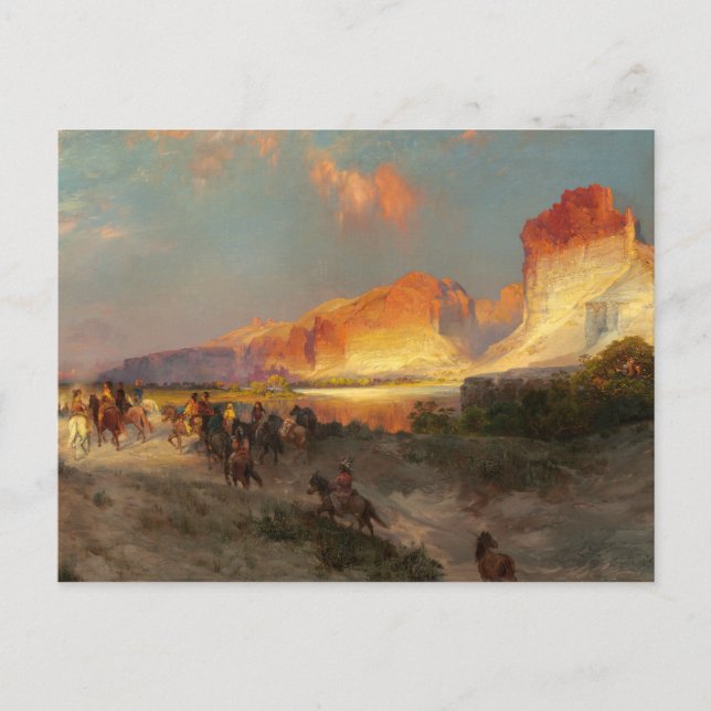 Carte Postale Falaises de la rivière verte, Wyoming (Devant)