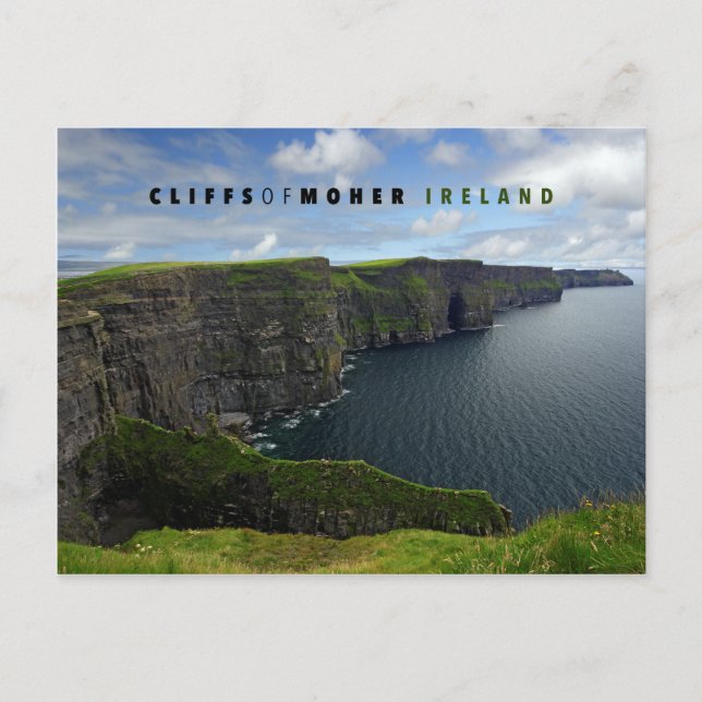Carte Postale Falaises de Moher en Irlande (Devant)