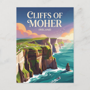 Carte Postale Falaises de Moher Irlande