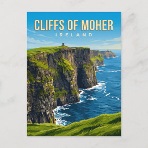 Carte Postale Falaises de Moher Irlande