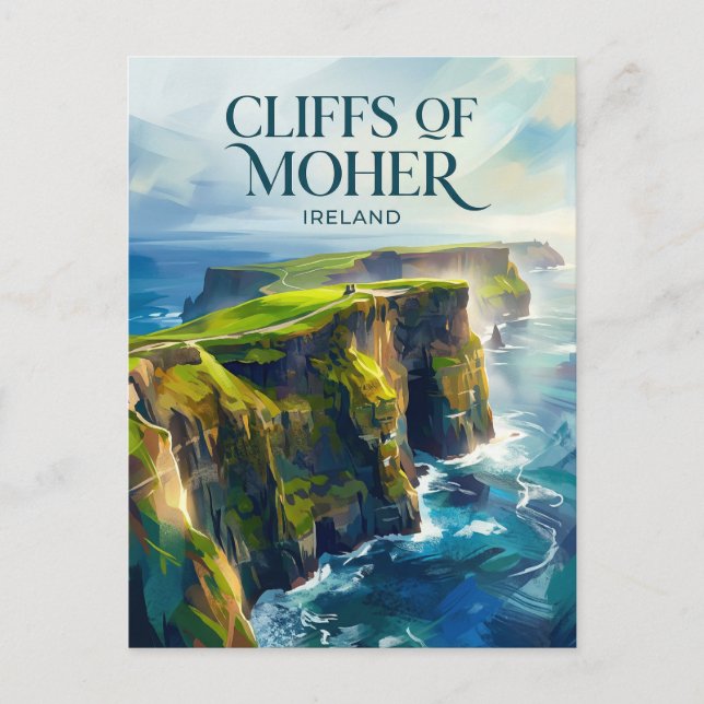 Carte Postale Falaises de Moher Irlande (Devant)