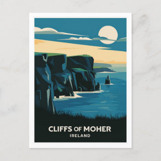 Carte Postale Falaises de Moher, Irlande
