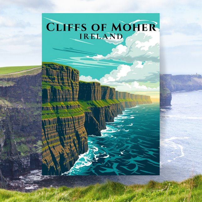 Carte Postale Falaises de Moher Irlande Côte Pittoresque (Cliffs of Moher, Ireland)