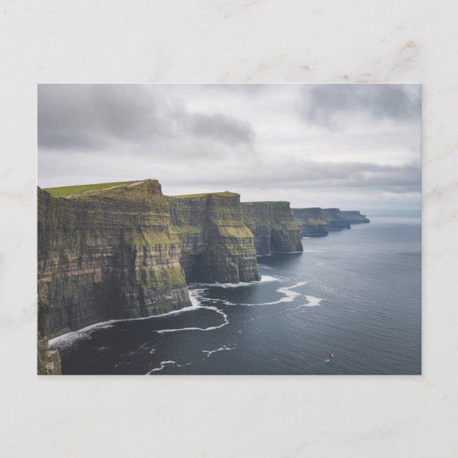 Carte Postale Falaises de Moher, Irlande, Nuageux (Devant)
