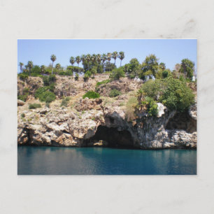 Carte Postale Falaises de montagne avec mer Méditerranée