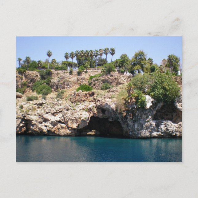 Carte Postale Falaises de montagne avec mer Méditerranée (Devant)