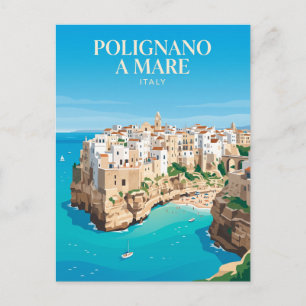 Carte Postale Falaises de Polignano a Mare Italie