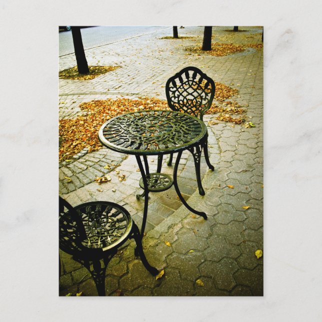 Carte postale Fall Cafe Patio 02 (Devant)