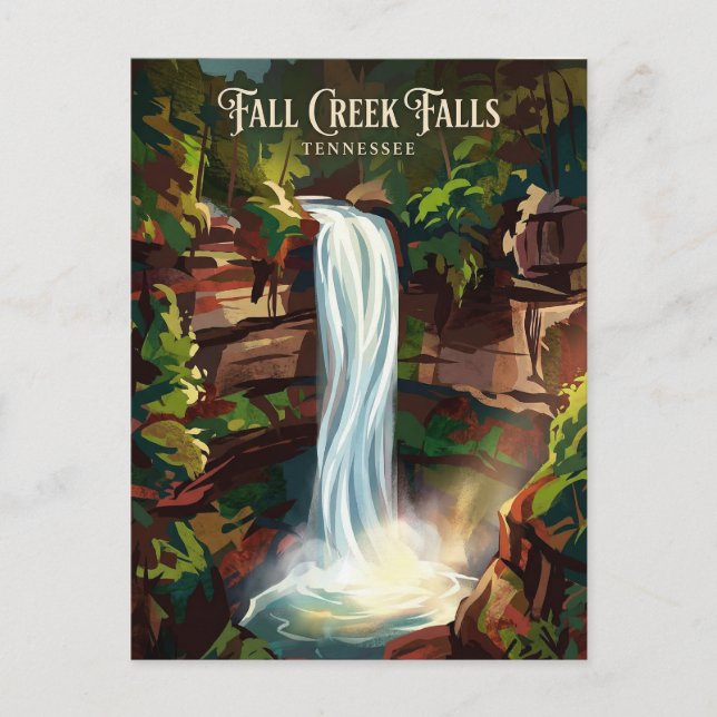 Carte Postale Fall Creek Falls Tennessee (Devant)