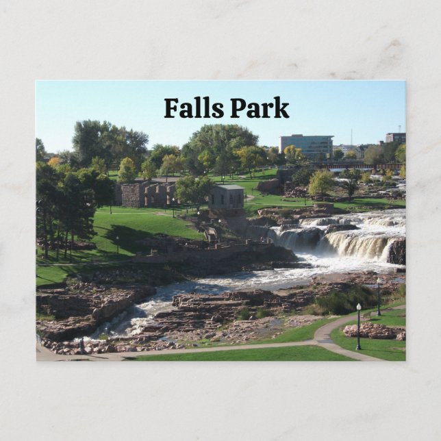 Carte Postale Falls Park, Sioux Falls, Dakota du Sud (Devant)