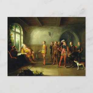 Carte Postale Falstaff et les recrues, de ' Henry IV, Partie II
