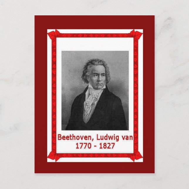 Carte Postale Fameux, Ludwig van Beethoven 170-1827 (Devant)