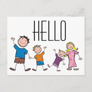 Carte Postale Famille de la figure Stick