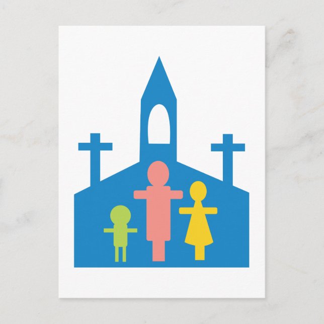 Carte Postale Famille de l'Église (Devant)