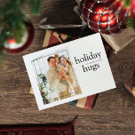 Carte Postale Famille de photos de Noël | Hugs de vacances<br><div class="desc">Famille de photos de Noël | Hugs de vacances</div>